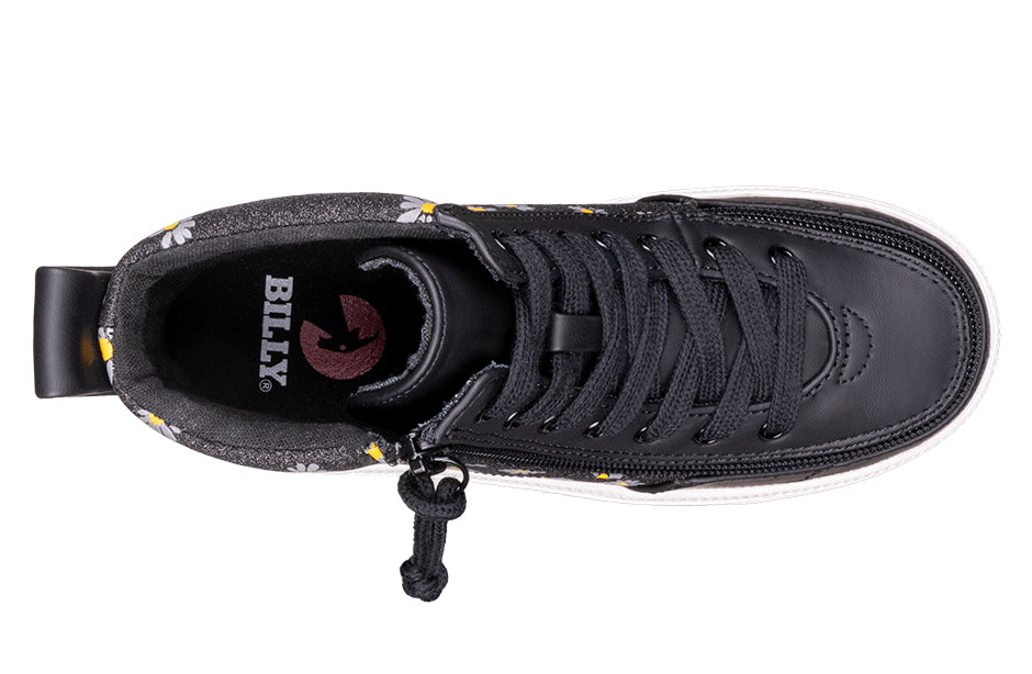 Leather Classic Lace High Black Daisy