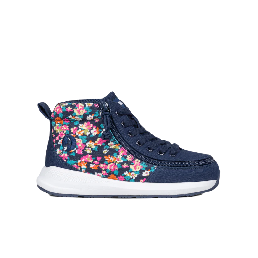 Classic High Top Goat AFO-Friendly Navy Floral